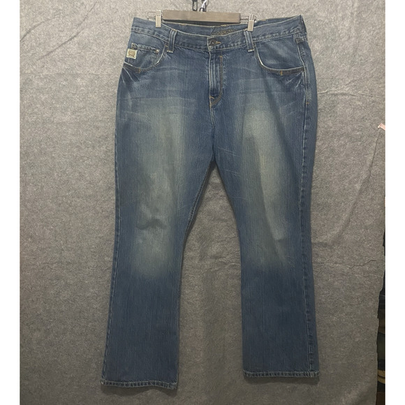 Cinch Carter Jeans Mens 40 x 33 Blue White Label Straight Leg Western -SIZE NOTE - Picture 1 of 11